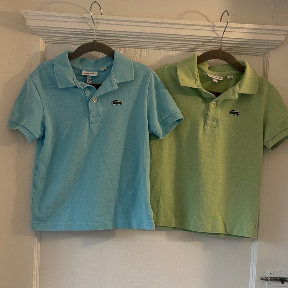 Lacoste Kids Polo Shirts in Light Blue and Light Green